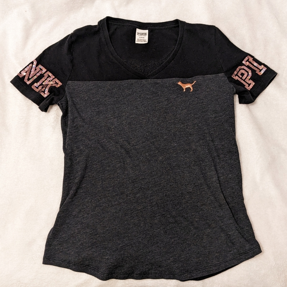 PINK Victoria's Secret Rose Gold T-Shirt